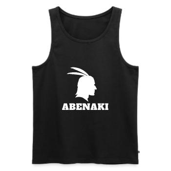 Native American Indian Abenaki - Männer Premium Bio Tank Top - Schwarz - Vorne - AI Model Male 178 light (178cm)