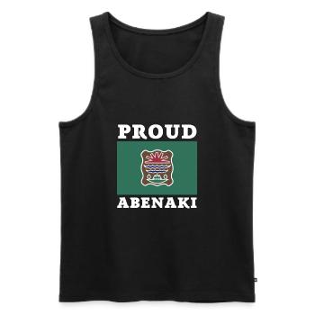 Native American Indian Abenaki - Männer Premium Bio Tank Top - Schwarz - Vorne - AI Model Male 178 light (178cm)