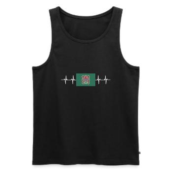 Native American Indian Abenaki - Männer Premium Bio Tank Top - Schwarz - Vorne - AI Model Male 178 light (178cm)