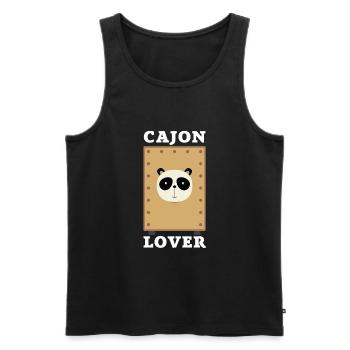 Cajon Box Drum Instrument Peruvian Cajon - Männer Premium Bio Tank Top - Schwarz - Vorne - Michal (187cm)