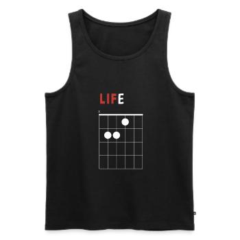 Pedal Steel Guitar - Men's Premium Organic Tank Top - black - Front - AI Model Male 178 light (178cm)