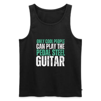 Pedal Steel Guitar - Men's Premium Organic Tank Top - black - Front - AI Model Male 178 light (178cm)