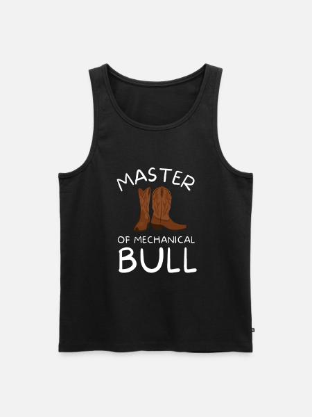Future Bull Rider Steer Riding - Men's Premium Organic Tank Top - black