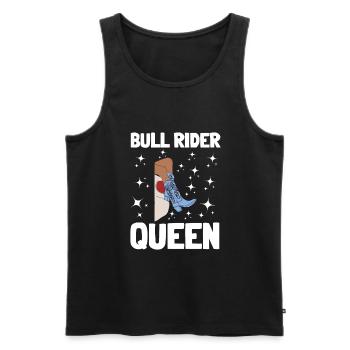 Future Bull Rider Steer Riding - Débardeur bio Premium Homme - noir - Devant - AI Model Male 178 light (178cm)
