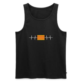 Spain Spanish Region Catalonia - Männer Premium Bio Tank Top - Schwarz - Vorne - AI Model Male 178 light (178cm)