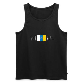 Spain Spanish Region Canary Islands - Männer Premium Bio Tank Top - Schwarz - Vorne - AI Model Male 178 light (178cm)