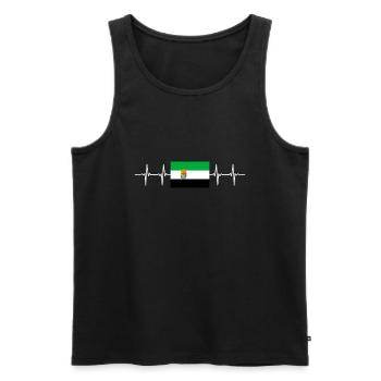 Spain Spanish Region Extremadura - Männer Premium Bio Tank Top - Schwarz - Vorne - AI Model Male 178 light (178cm)