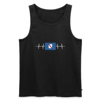 Italy Italian Campania - Männer Premium Bio Tank Top - Schwarz - Vorne - AI Model Male 178 light (178cm)