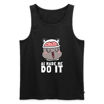 Artificial Intelligence Ai Chat - Männer Premium Bio Tank Top - Schwarz - Vorne - AI Model Male 178 light (178cm)