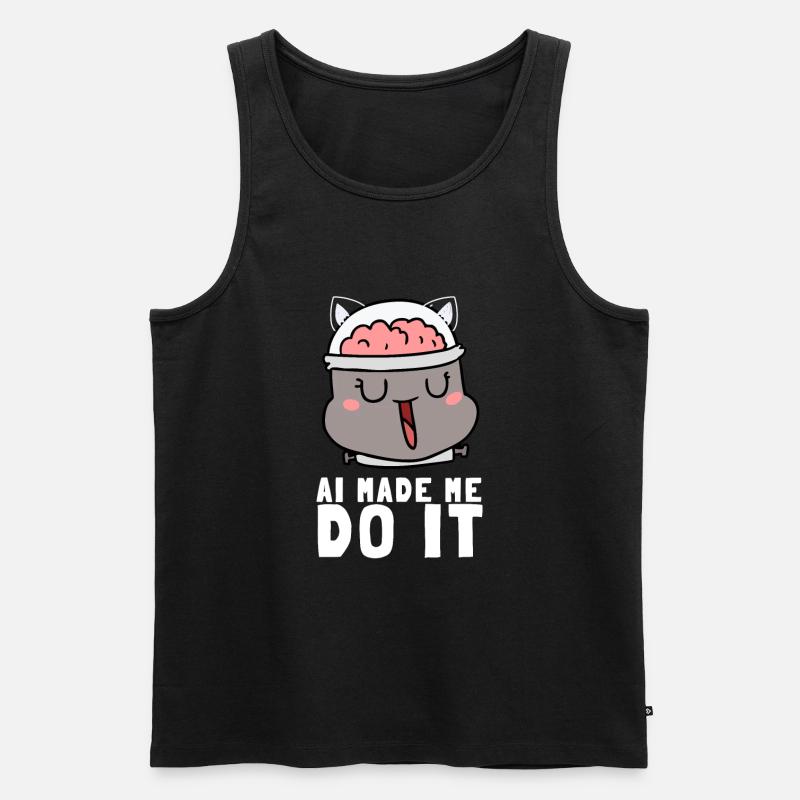 Artificial Intelligence Ai Chat - Männer Premium Bio Tank Top - Schwarz