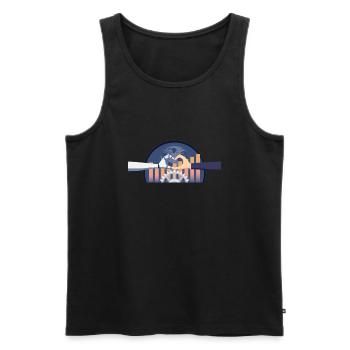 Artificial Intelligence Ai Chat - Men's Premium Organic Tank Top - black - Front - AI Model Male 178 light (178cm)