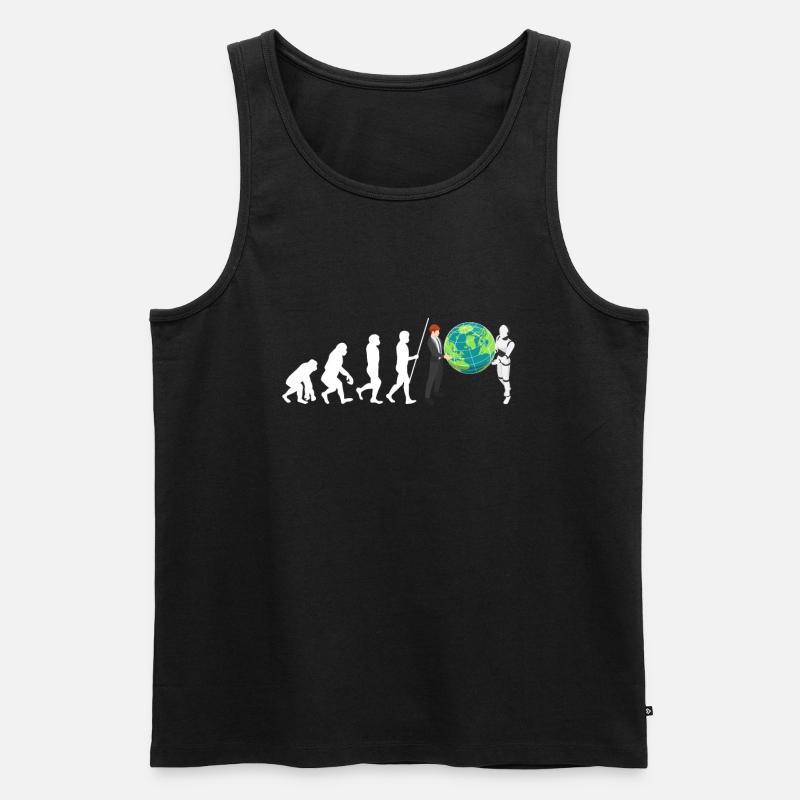 Artificial Intelligence Ai Chat - Männer Premium Bio Tank Top - Schwarz