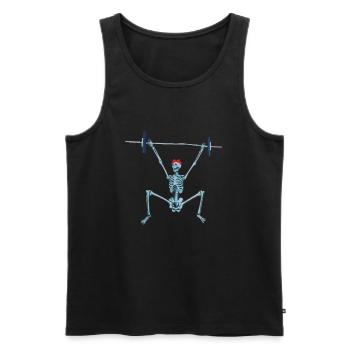 Weight Lifting Power Snatch - Männer Premium Bio Tank Top - Schwarz - Vorne - AI Model Male 178 light (178cm)