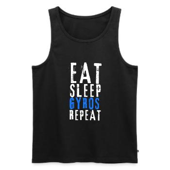Got Gyros - Männer Premium Bio Tank Top - Schwarz - Vorne - AI Model Male 178 light (178cm)