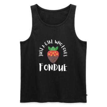 Swiss Cheese Fondue - Men's Premium Organic Tank Top - black - Front - AI Model Male 178 light (178cm)