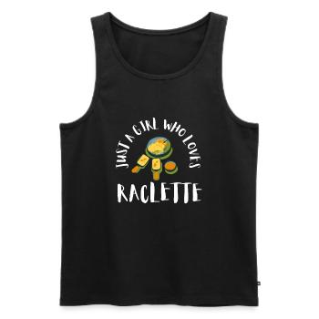 Swiss Cheese Fondue Raclette - Men's Premium Organic Tank Top - black - Front - AI Model Male 178 light (178cm)