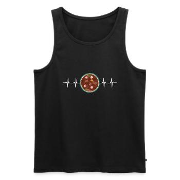 Brazil Brazilian Pork Bean Stew Feijoada - Männer Premium Bio Tank Top - Schwarz - Vorne - AI Model Male 178 light (178cm)