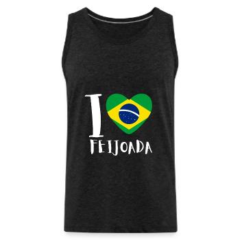 Brazil Brazilian Pork Bean Stew Feijoada - Männer Premium Bio Tank Top - Anthrazit - Vorne - Alexander (188cm)