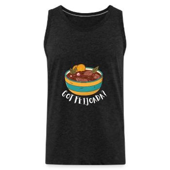 Brazil Brazilian Pork Bean Stew Feijoada - Männer Premium Bio Tank Top - Anthrazit - Vorne - Alexander (188cm)