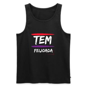 Brazil Brazilian Pork Bean Stew Feijoada - Männer Premium Bio Tank Top - Schwarz - Vorne - AI Model Male 178 light (178cm)