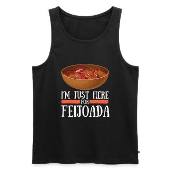 Brazil Brazilian Pork Bean Stew Feijoada - Männer Premium Bio Tank Top - Schwarz - Vorne - AI Model Male 178 light (178cm)