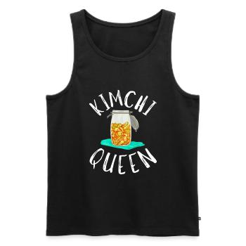 KBBQ Korean BBQ Kimchi Ramen - Men's Premium Organic Tank Top - black - Front - AI Model Male 178 light (178cm)