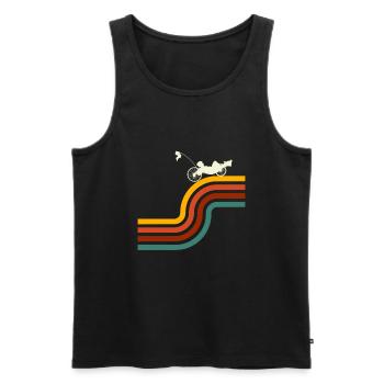 Recumbent Bike And Velomobil - Männer Premium Bio Tank Top - Schwarz - Vorne - AI Model Male 178 light (178cm)