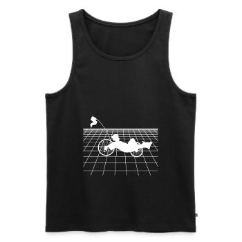 Recumbent Bike And Velomobil - Männer Premium Bio Tank Top - Schwarz - Vorne - AI Model Male 178 light (178cm)