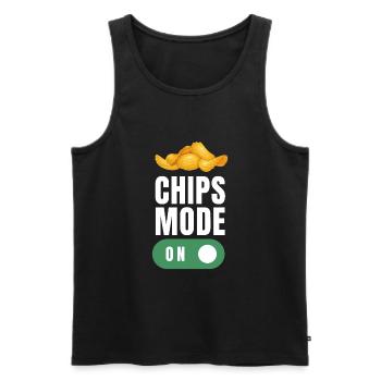 Just A Girl Who Loves Potato Chips - Men's Premium Organic Tank Top - black - Front - Michal (187cm)