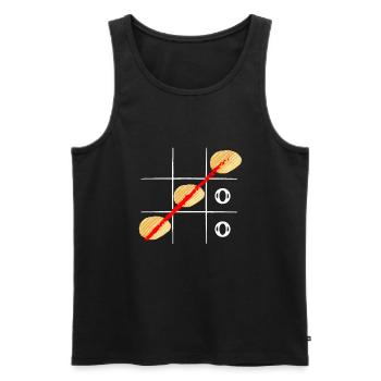 Just A Girl Who Loves Potato Chips - Men's Premium Organic Tank Top - black - Front - Michal (187cm)