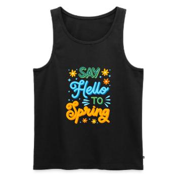 First Day Of Spring Equinox - Männer Premium Bio Tank Top - Schwarz - Vorne - AI Model Male 178 light (178cm)