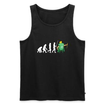 Compost Your Enemies - Men's Premium Organic Tank Top - black - Front - AI Model Male 178 light (178cm)