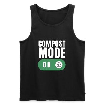 Compost Your Enemies - Men's Premium Organic Tank Top - black - Front - AI Model Male 178 light (178cm)