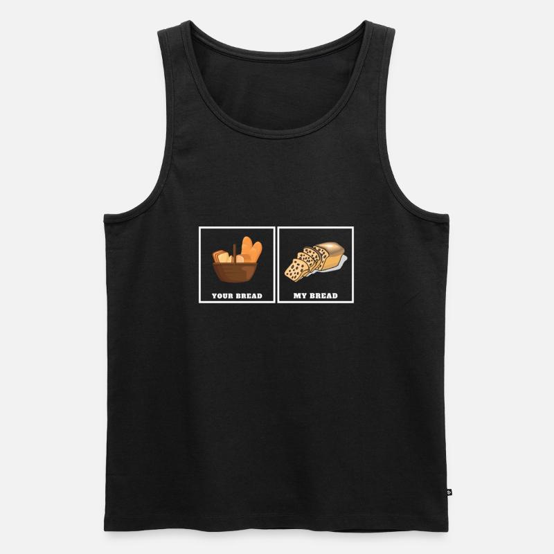 Baking Raisin Bread - Männer Premium Bio Tank Top - Schwarz