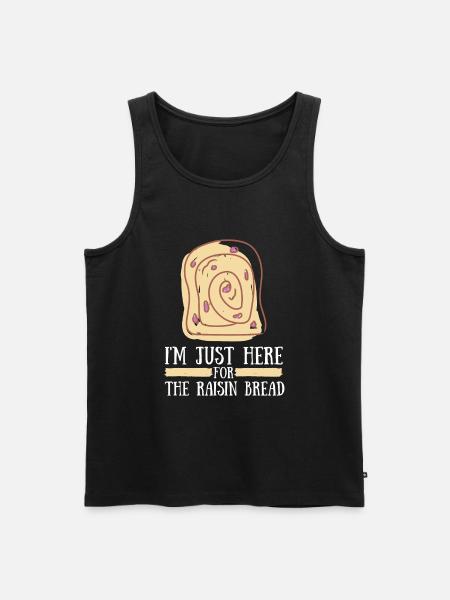 Baking Raisin Bread - Men's Premium Organic Tank Top - black