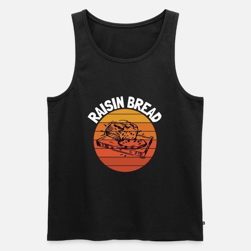 Baking Raisin Bread - Männer Premium Bio Tank Top - Schwarz