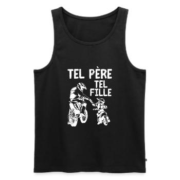 Motocross Moto Père Et Fille Une Équipe pour La - Männer Premium Bio Tank Top - Schwarz - Vorne - AI Model Male 178 light (178cm)