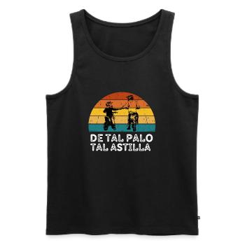 Tal Padre Tal Hijo Motocross Moto Desporte - Männer Premium Bio Tank Top - Schwarz - Vorne - AI Model Male 178 light (178cm)