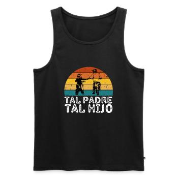 Tal Padre Tal Hijo Motocross Moto Desporte - Männer Premium Bio Tank Top - Schwarz - Vorne - AI Model Male 178 light (178cm)
