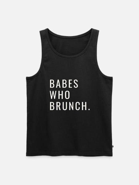 Babes Who Brunch Squat - Men's Premium Organic Tank Top - black