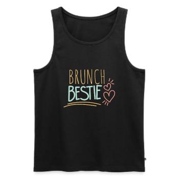 Babes Who Brunch Squat - Männer Premium Bio Tank Top - Schwarz - Vorne - AI Model Male 178 light (178cm)