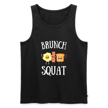 Babes Who Brunch Squat - Männer Premium Bio Tank Top - Schwarz - Vorne - AI Model Male 178 light (178cm)