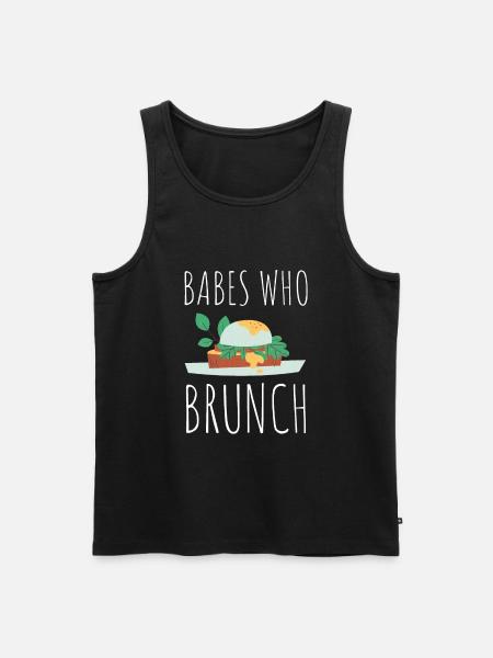 Babes Who Brunch Squat - Men's Premium Organic Tank Top - black