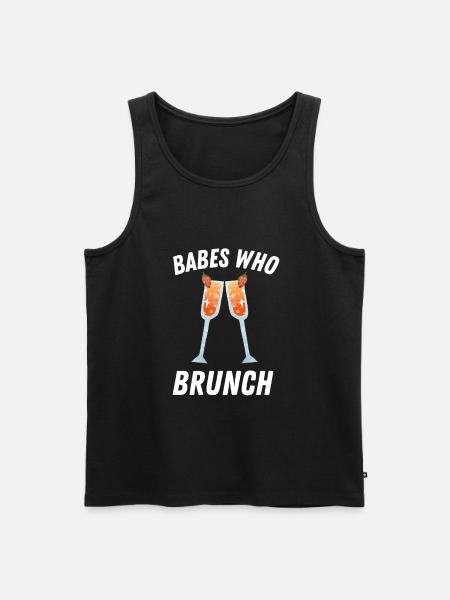 Babes Who Brunch Squat - Men's Premium Organic Tank Top - black