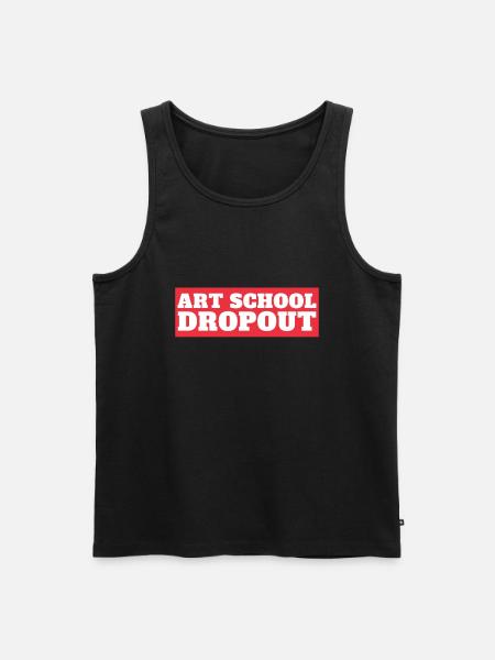 Art School Dropout - Men's Premium Organic Tank Top - black