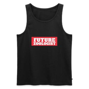 Future Zoologist Birthday Wildlife - Men's Premium Organic Tank Top - black - Front - AI Model Male 178 light (178cm)