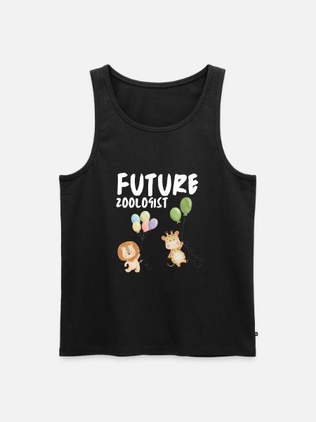 Future Zoologist Birthday Wildlife - Men's Premium Organic Tank Top - black