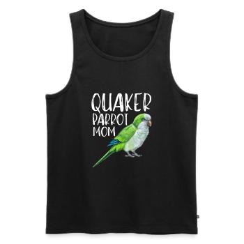 Blue Quaker Parrot Maman - Débardeur bio Premium Homme - noir - Devant - Michal (187cm)