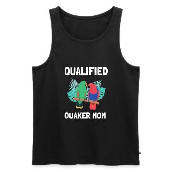 Blue Quaker Parrot Maman - Débardeur bio Premium Homme - noir - Devant - Michal (187cm)