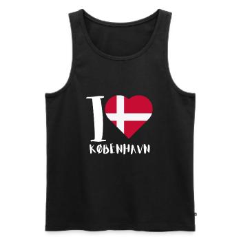 Kobenhavn Denmark Danish Kobenhaven Mermaid - Männer Premium Bio Tank Top - Schwarz - Vorne - Michal (187cm)
